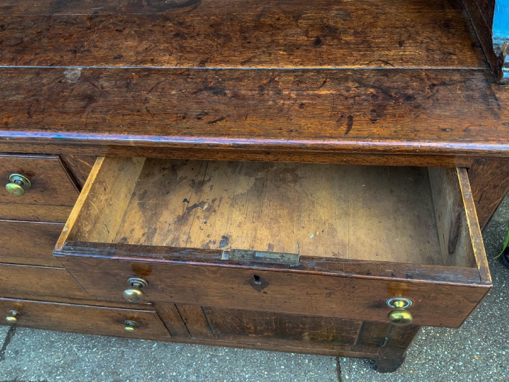A Georgian Welsh Dresser in Oak great colour View X