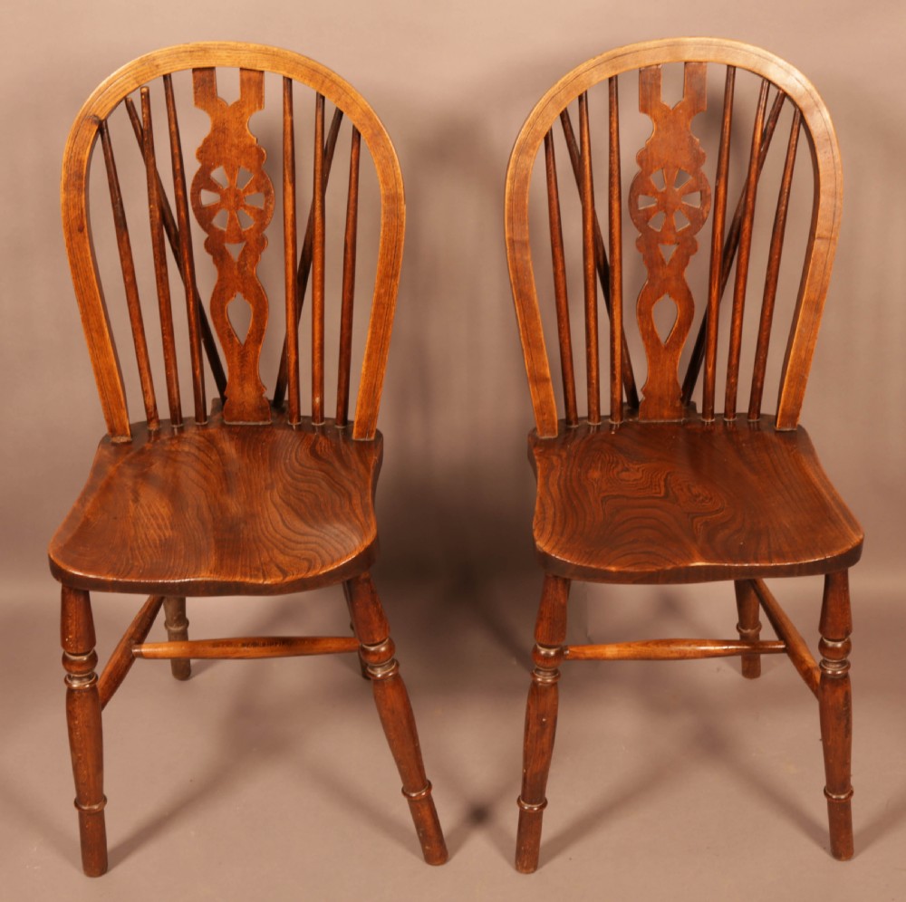 A set of 6 Kitchen Chairs c 1920 View III