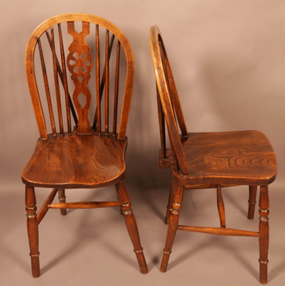 A set of 6 Kitchen Chairs c 1920 View IV