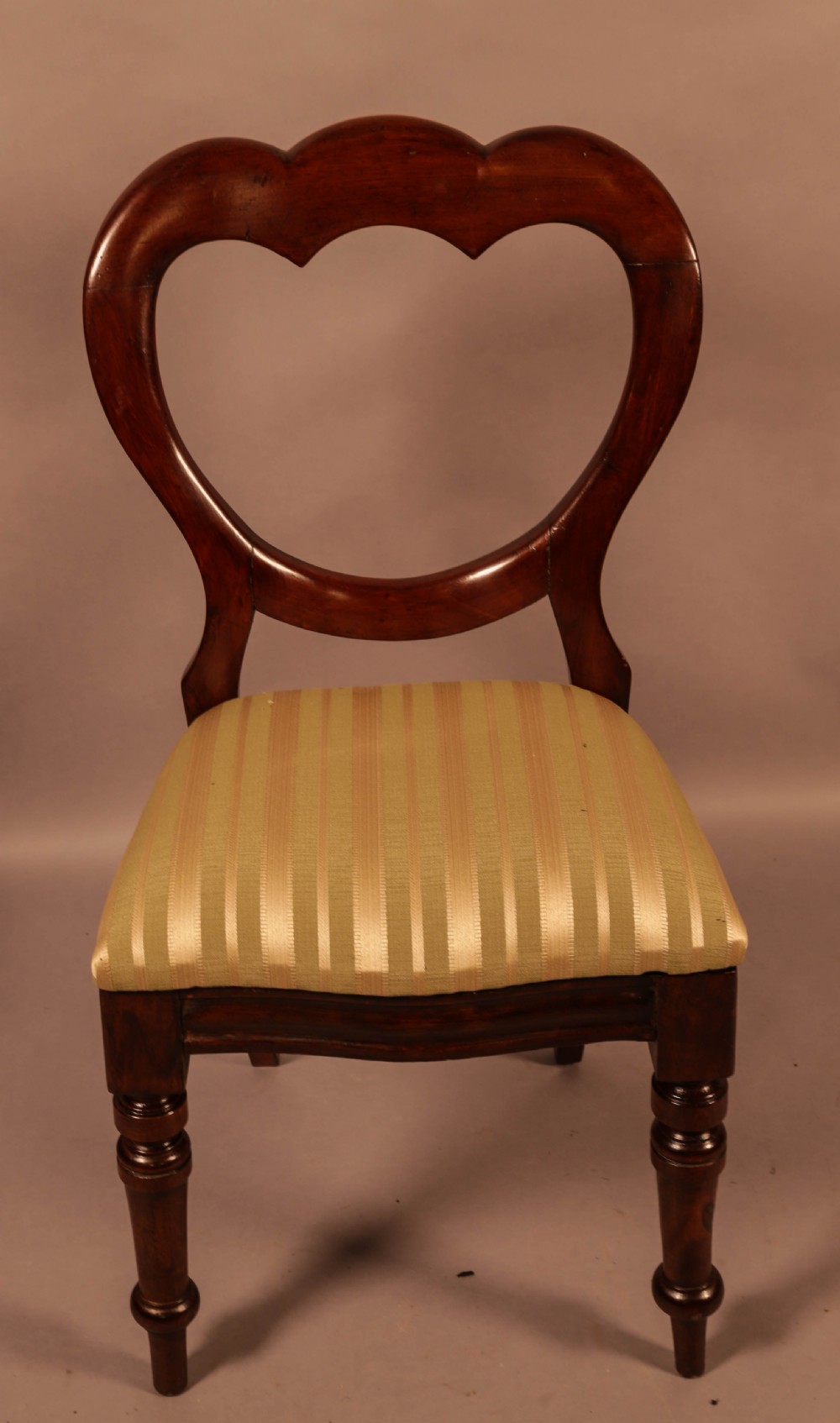 A Good Set of 12 Victorian Mahogany Balloon Back Dining Chairs View VI