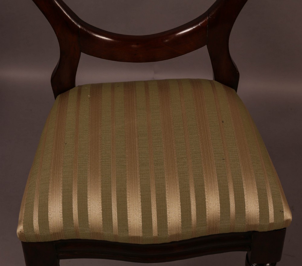 A Good Set of 12 Victorian Mahogany Balloon Back Dining Chairs View IX