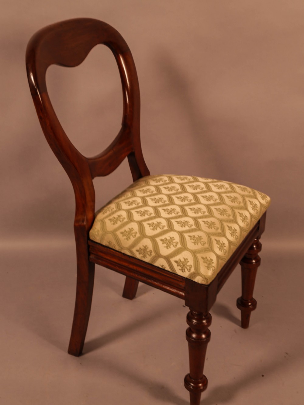 A Quality Set of 12 Victorian Balloon Back Dining Chairs View VI
