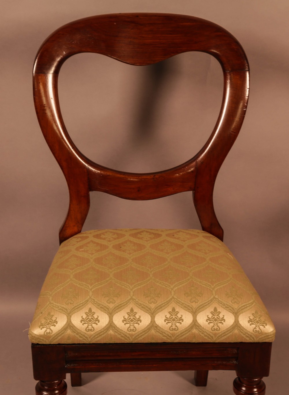 A Quality Set of 12 Victorian Balloon Back Dining Chairs View IX