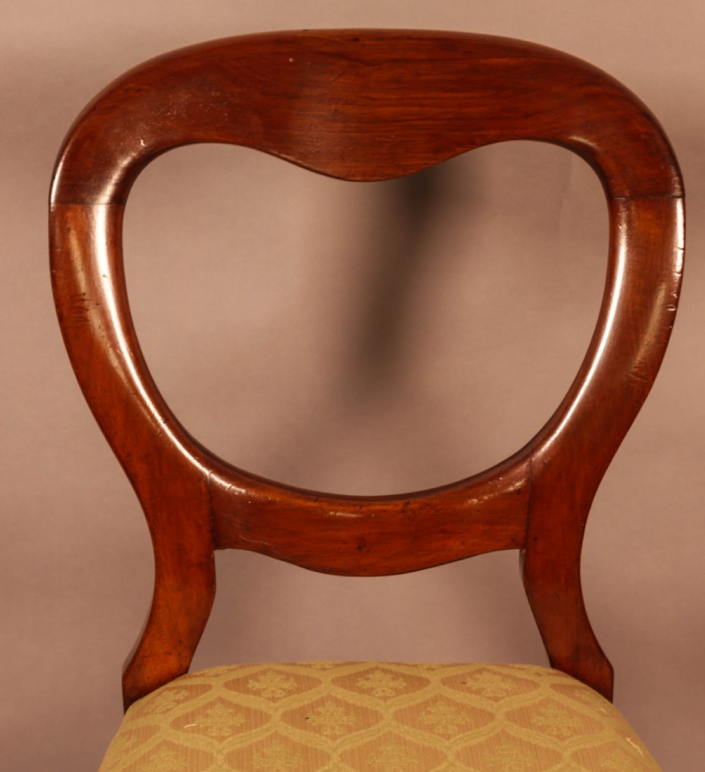A Quality Set of 12 Victorian Balloon Back Dining Chairs View X