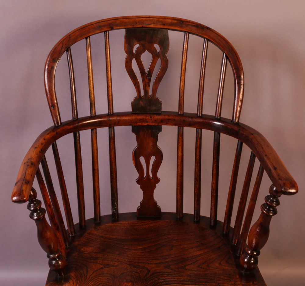 A Yew Wood Low Windsor Chair by Elizabeth Gabbitass View III