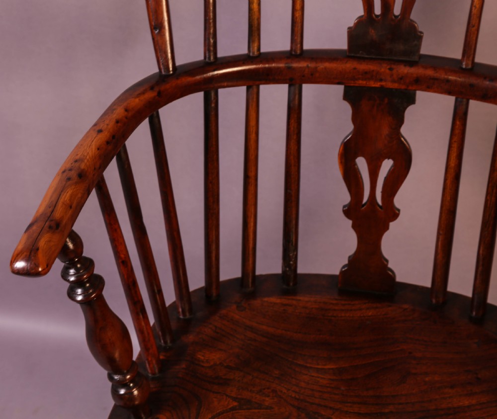 A Yew Wood Low Windsor Chair by Elizabeth Gabbitass View IV