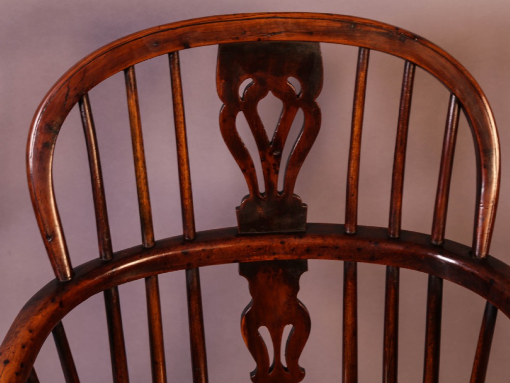 A Yew Wood Low Windsor Chair by Elizabeth Gabbitass View VI