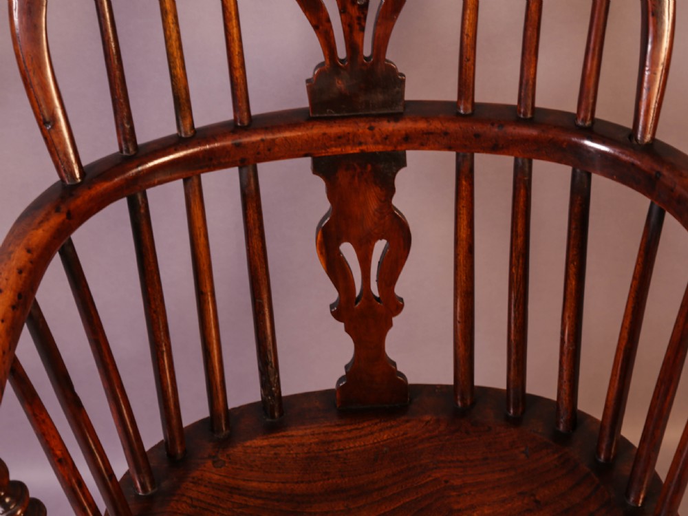 A Yew Wood Low Windsor Chair by Elizabeth Gabbitass View VII