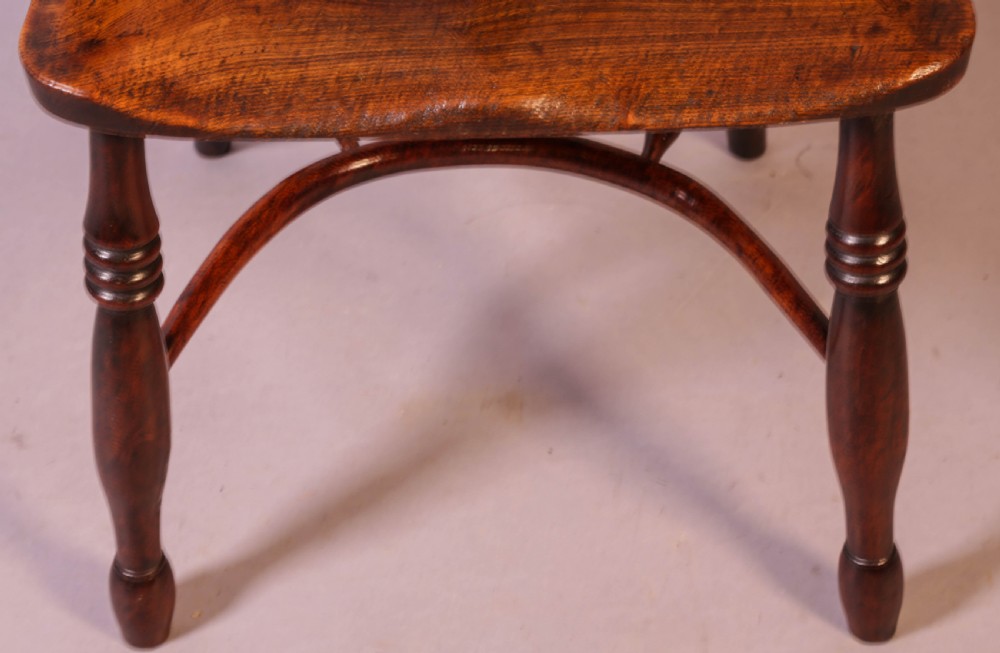 A Yew Wood Low Windsor Chair by Elizabeth Gabbitass View IX