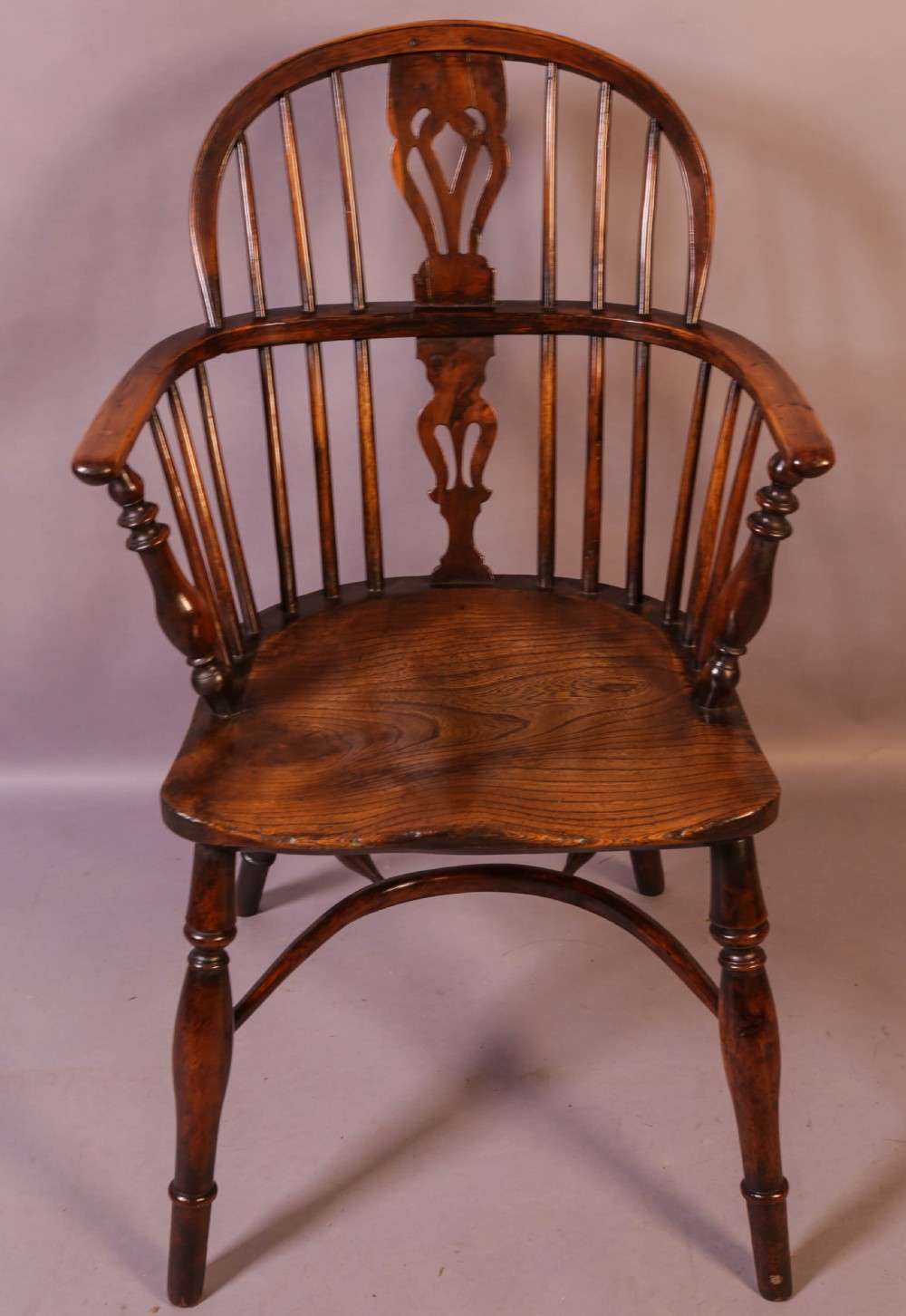 A Yew Wood Windsor Chair Rockley Maker View II