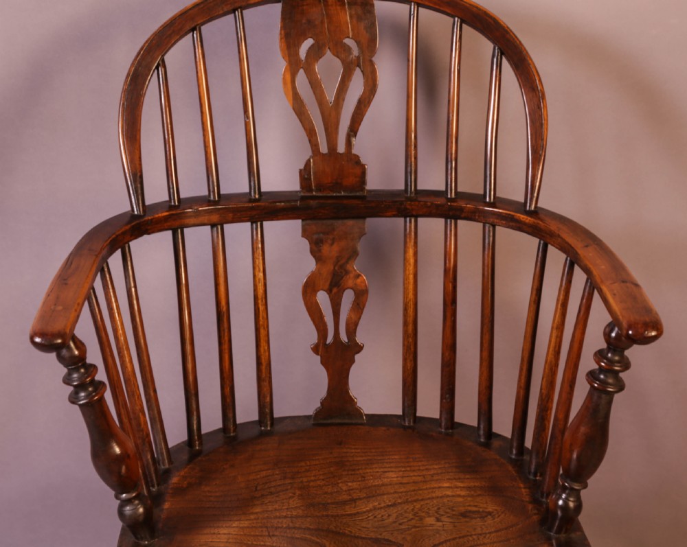 A Yew Wood Windsor Chair Rockley Maker View IV