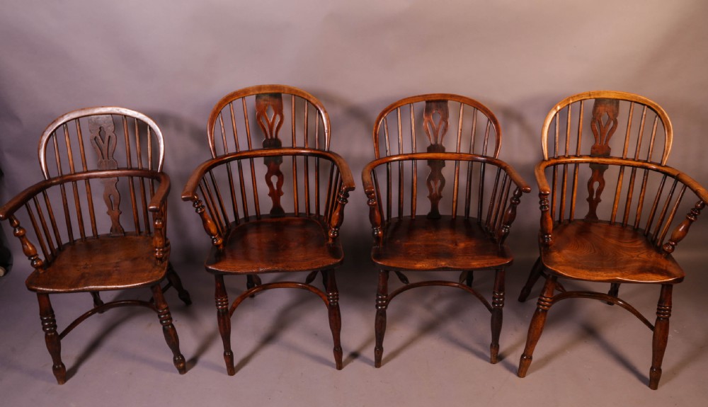 Near Matching set of 4 Windsor chairs Rockley View XV