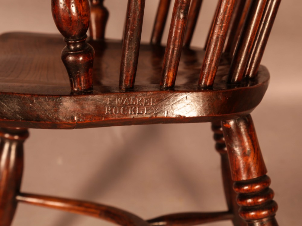 Low Windsor Chair stamped Fred Walker View IX