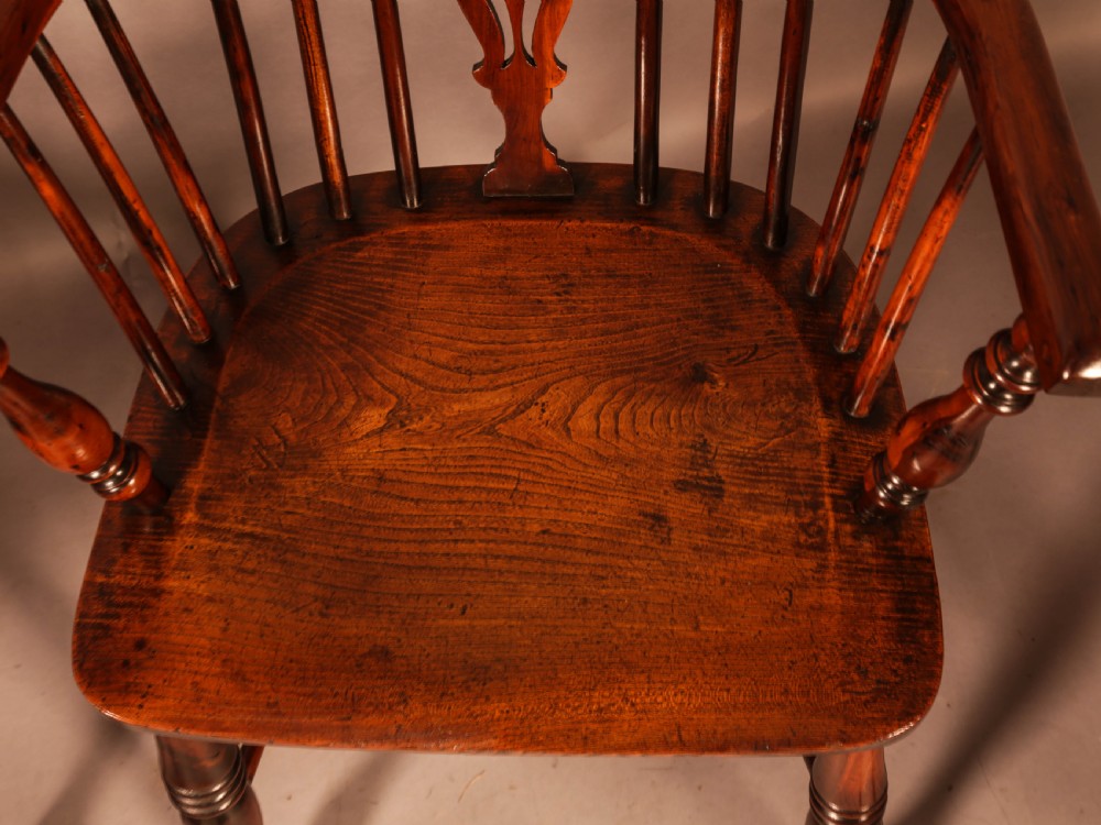 A Set of 4 Yew Tree Windsor Chairs Rockley Workshop View VI
