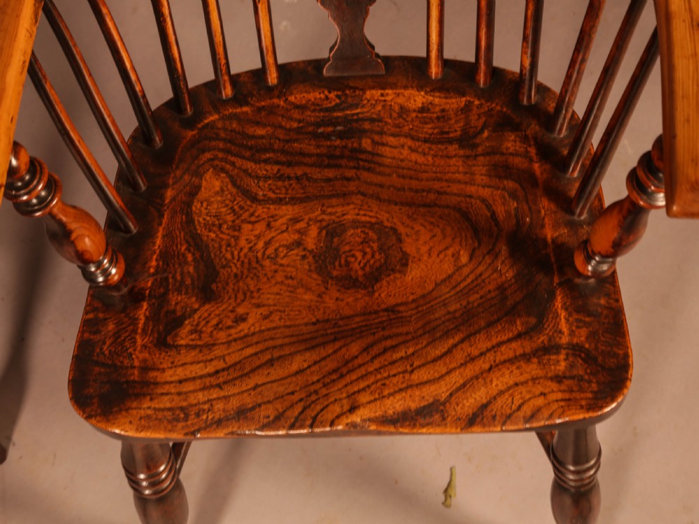 A Set of 4 Yew Tree Windsor Chairs Rockley Workshop View VII