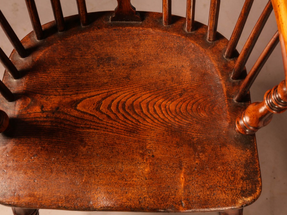 A Set of 4 Yew Tree Windsor Chairs Rockley Workshop View IX