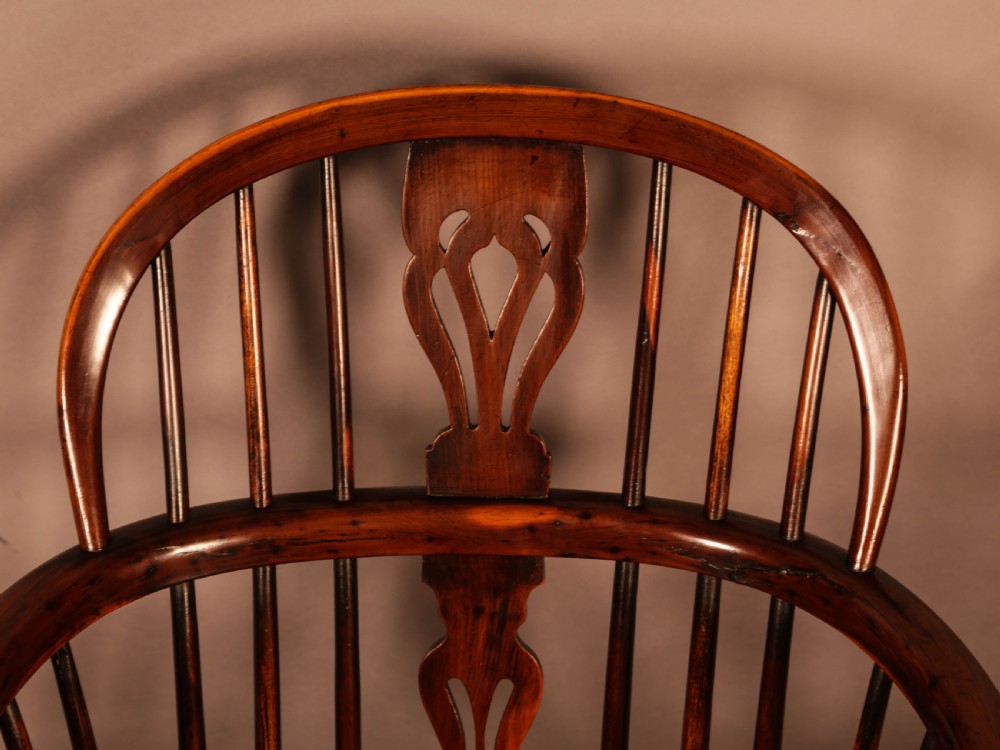 A Set of 4 Yew Tree Windsor Chairs Rockley Workshop View XI