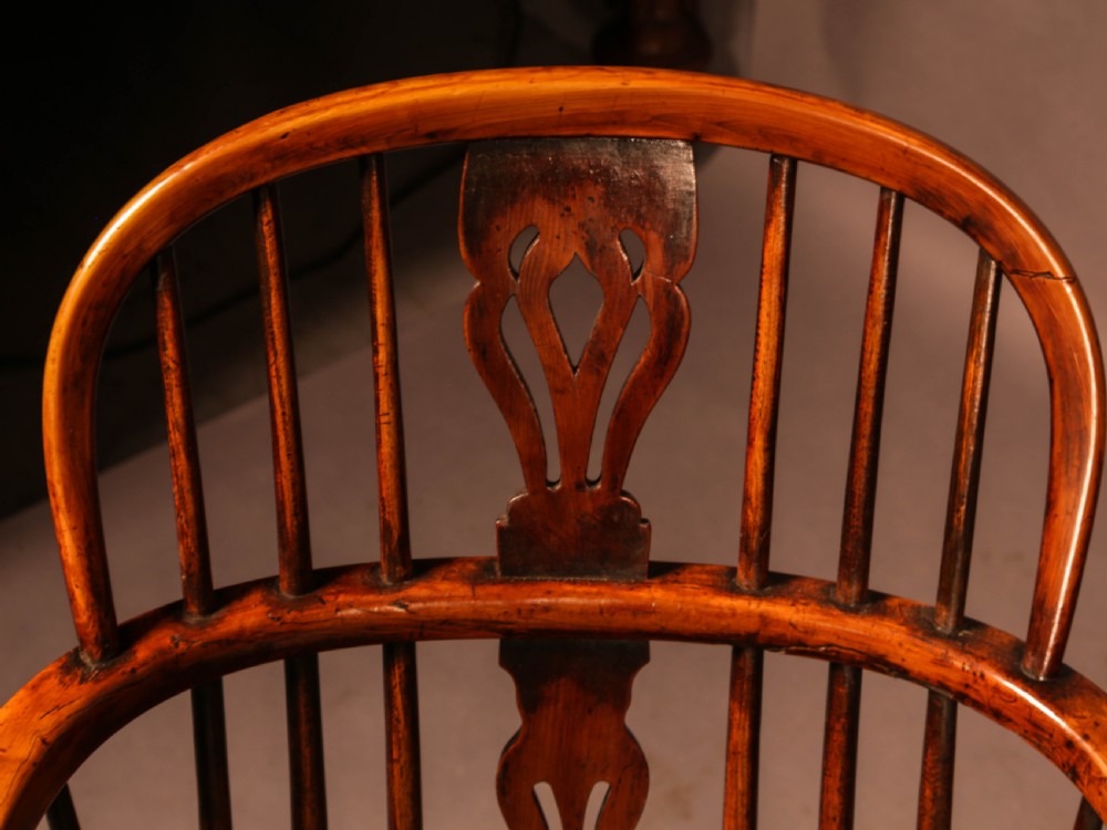 A Set of 4 Yew Tree Windsor Chairs Rockley Workshop View XIII