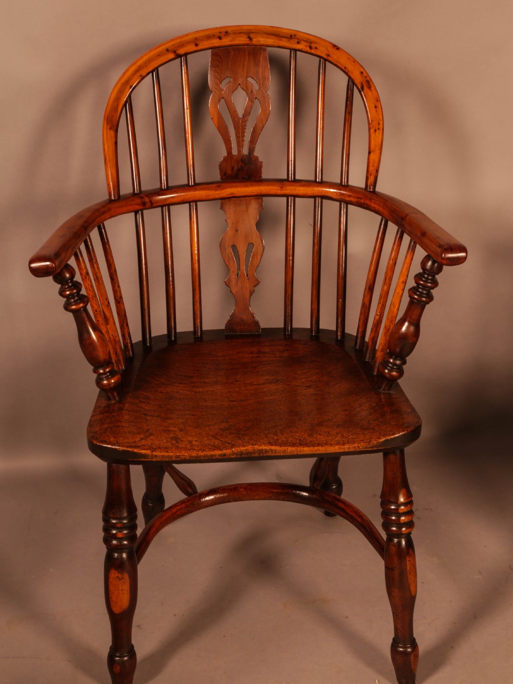 A Set of 4 Yew Tree Windsor Chairs Rockley Workshop View XIV