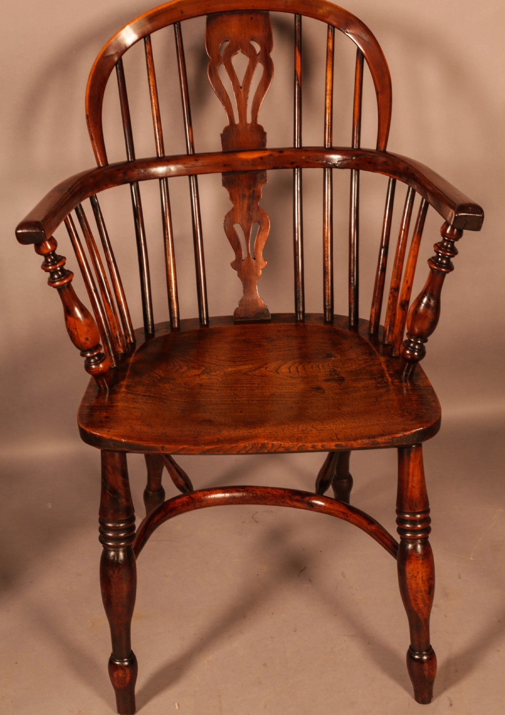 A Set of 4 Yew Tree Windsor Chairs Rockley Workshop View XVII