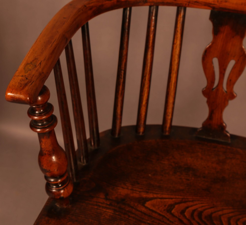 A Set of 4 Yew Tree Windsor Chairs Rockley Workshop View XXII
