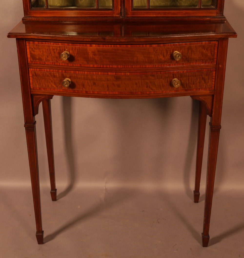 A Late Victorian Salon Cabinet Satinwood  View IV
