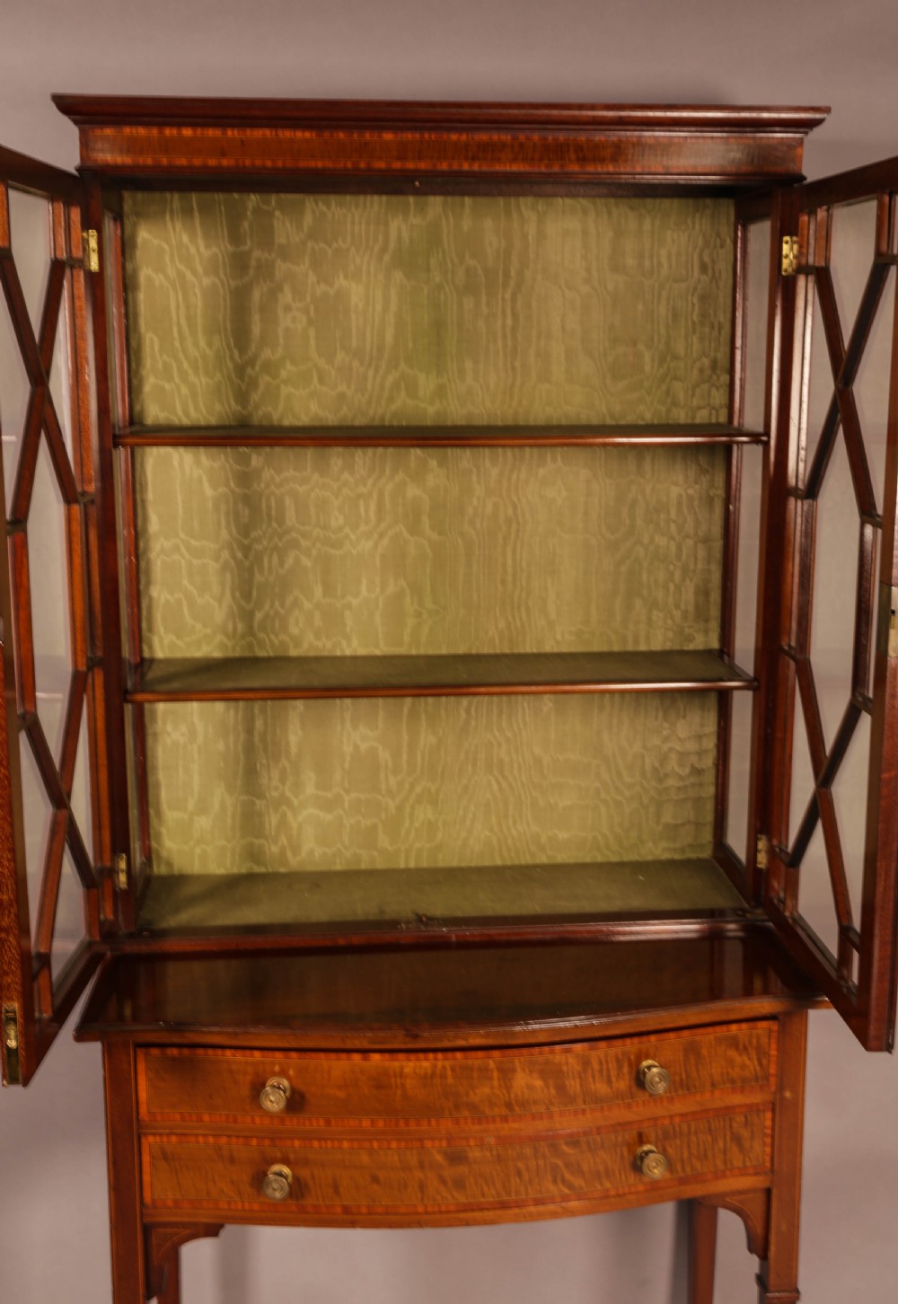A Late Victorian Salon Cabinet Satinwood  View VIII