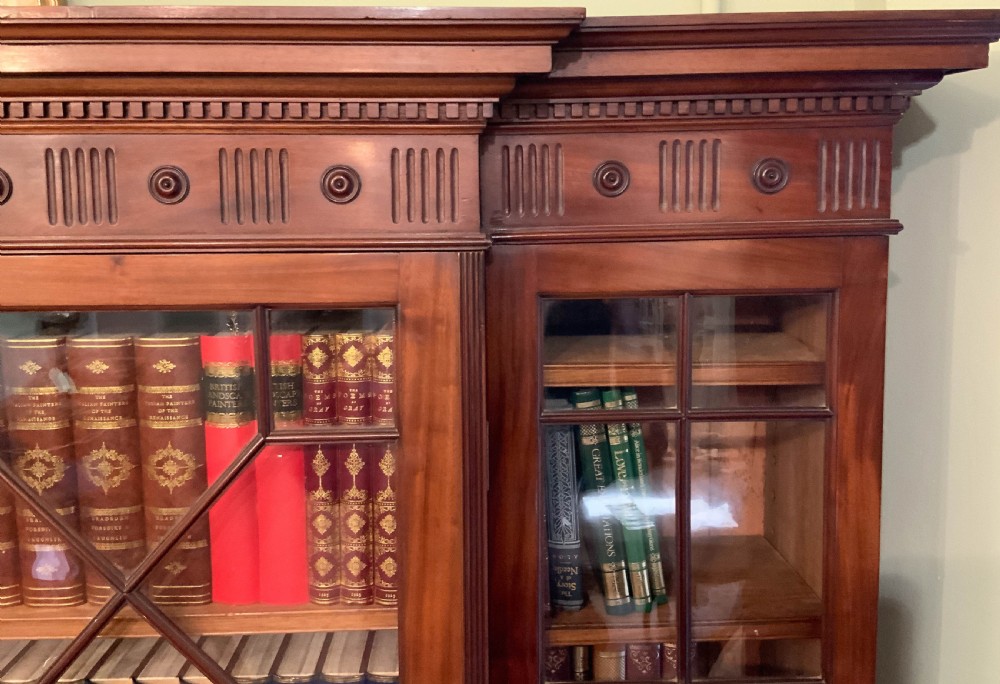 A Late Victorian Mahogany 4 Door Library Bookcase View VIII