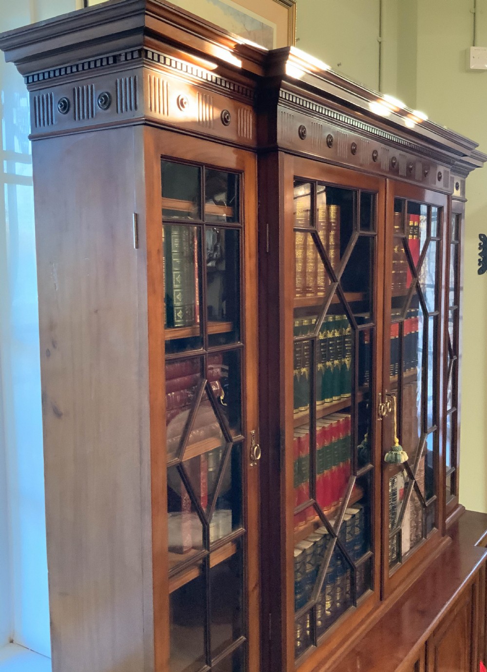 A Late Victorian Mahogany 4 Door Library Bookcase View XI