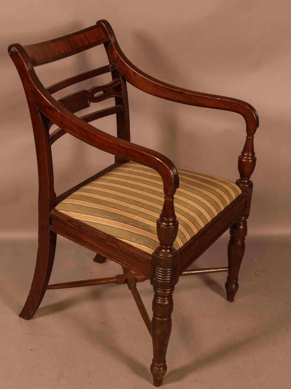 A Rare set of 10 Regency Period Mahogany Dining Chairs View VII