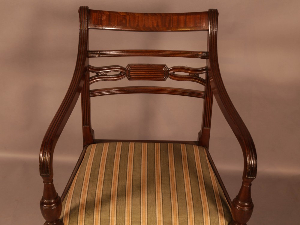 A Rare set of 10 Regency Period Mahogany Dining Chairs View IX
