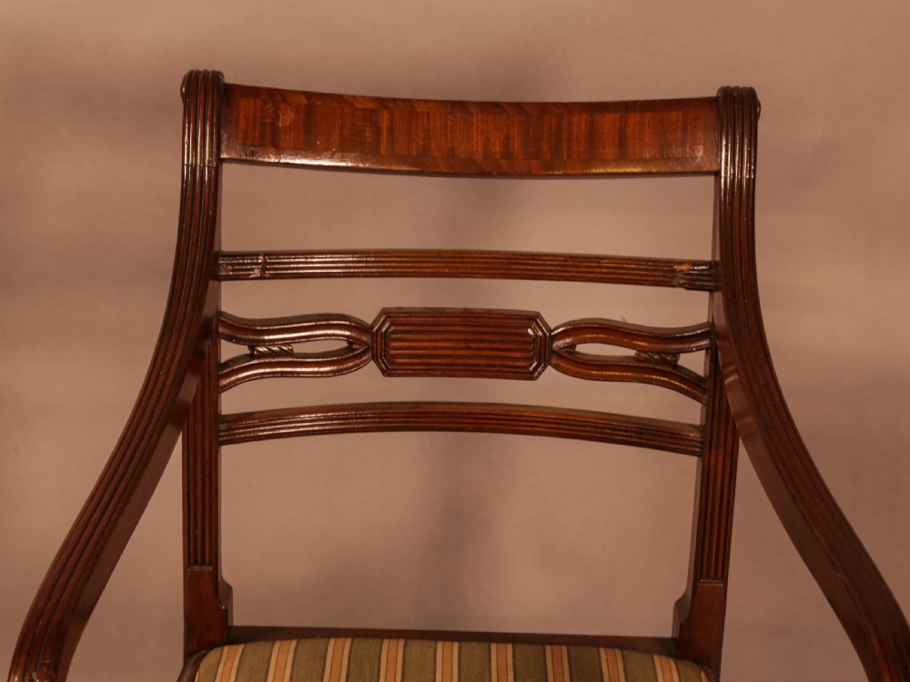 A Rare set of 10 Regency Period Mahogany Dining Chairs View X