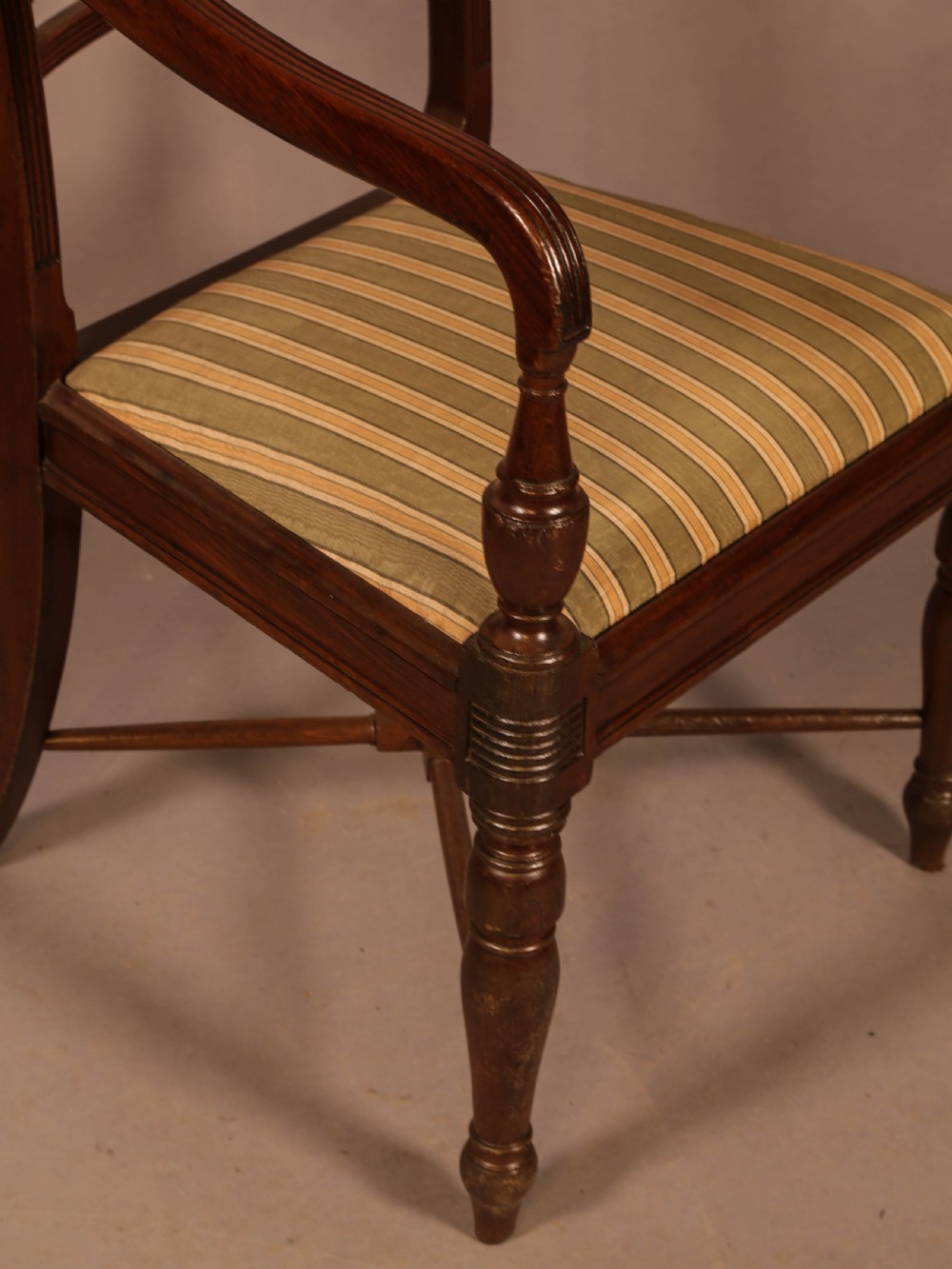 A Rare set of 10 Regency Period Mahogany Dining Chairs View XI
