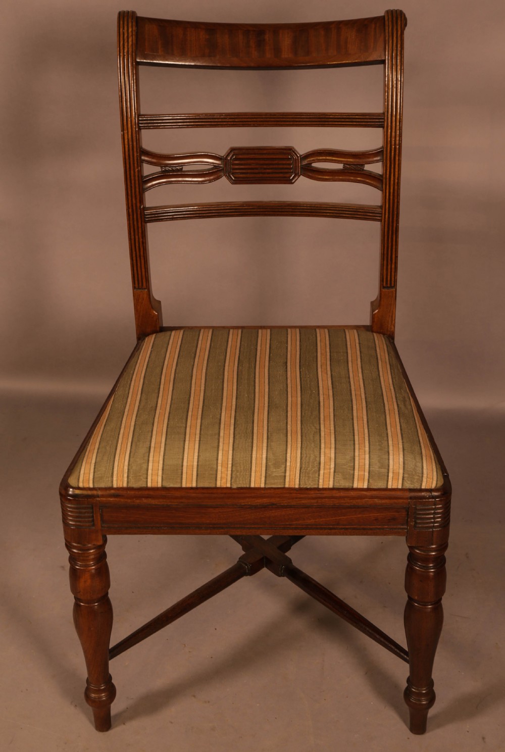 A Rare set of 10 Regency Period Mahogany Dining Chairs View XIII
