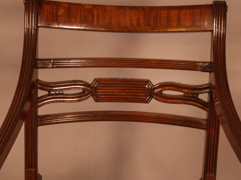 A Rare set of 10 Regency Period Mahogany Dining Chairs View XIV