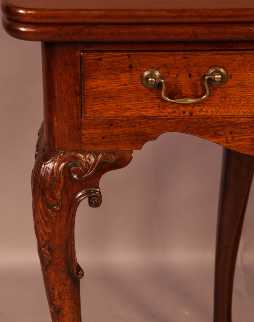 A George II Tea Table Cabriole legs carved knee View III