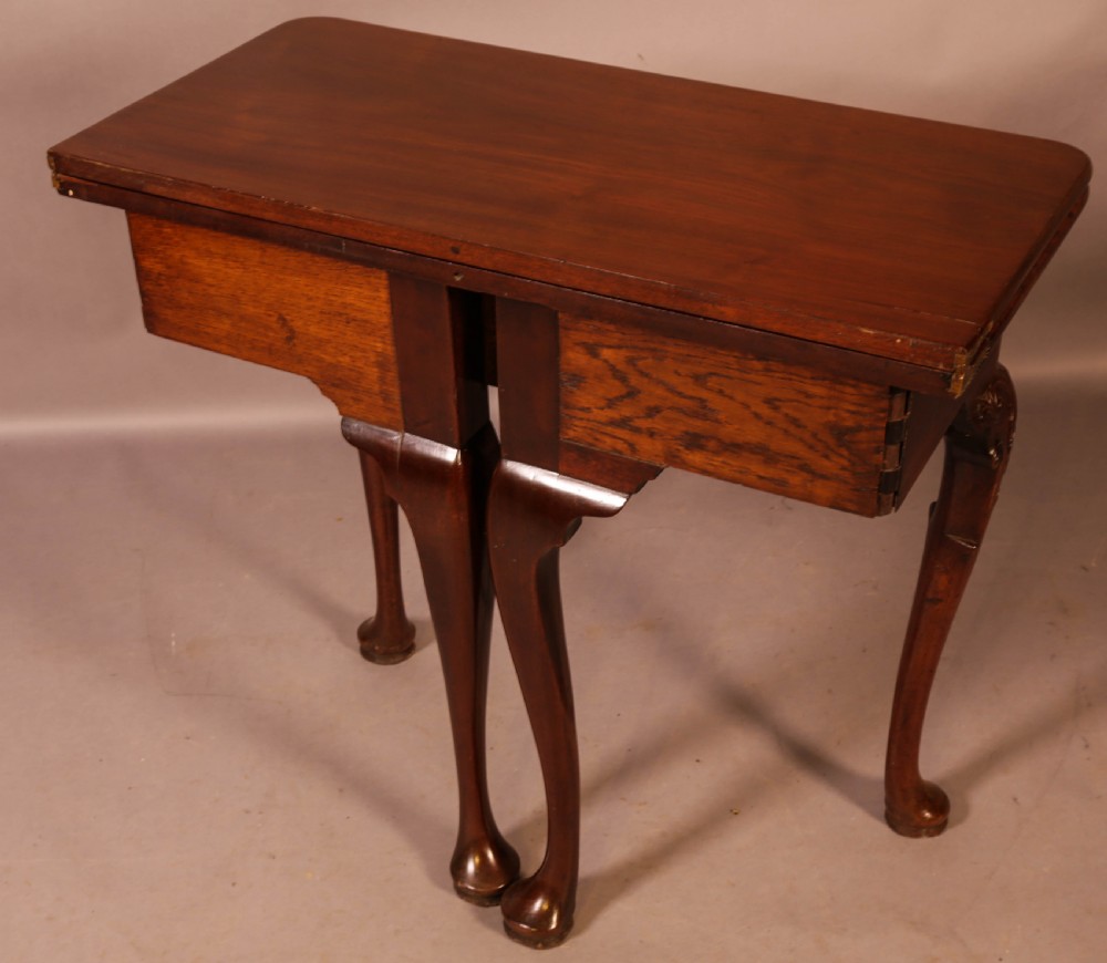 A George II Tea Table Cabriole legs carved knee View XI