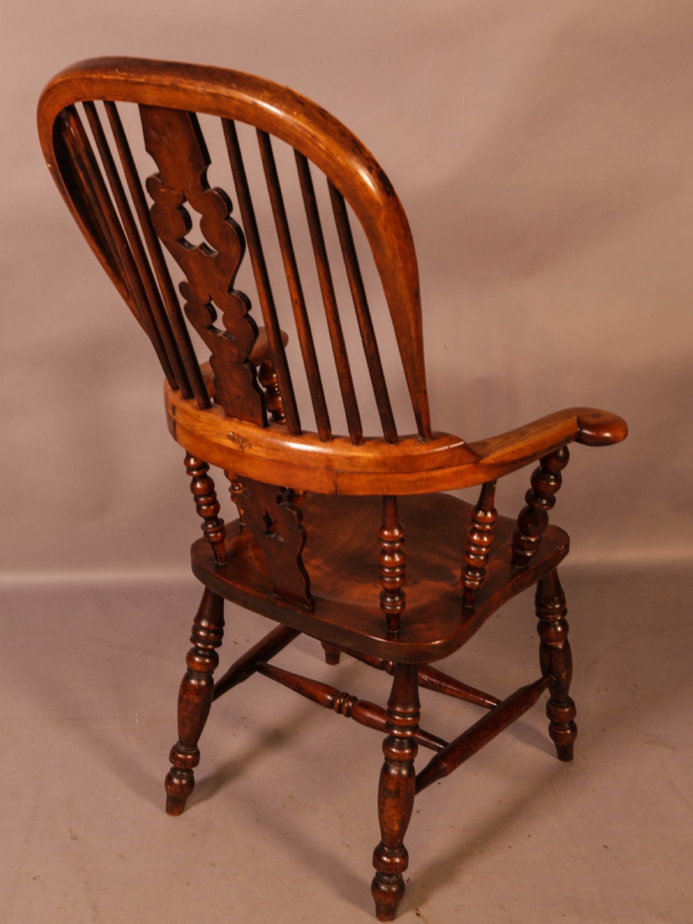 A Victorian Broad Arm Windsor chair Ash and Elm View III