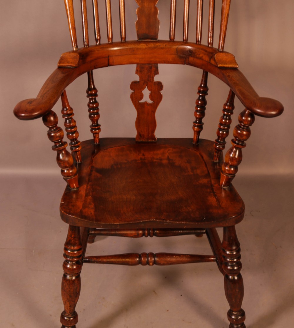 A Victorian Broad Arm Windsor chair Ash and Elm View IV