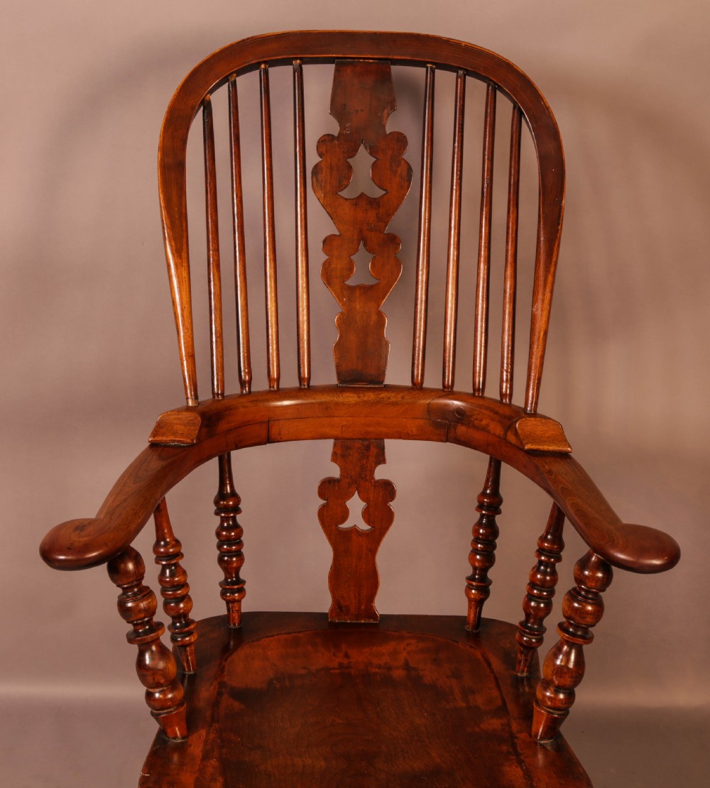 A Victorian Broad Arm Windsor chair Ash and Elm View V