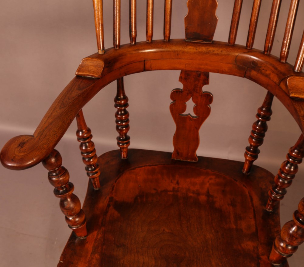 A Victorian Broad Arm Windsor chair Ash and Elm View VI