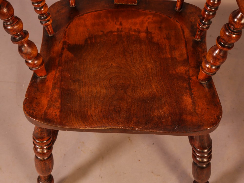 A Victorian Broad Arm Windsor chair Ash and Elm View VIII