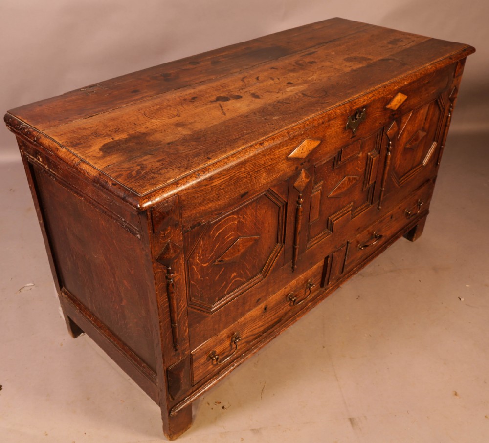An Early 18th century Dower Chest in Oak