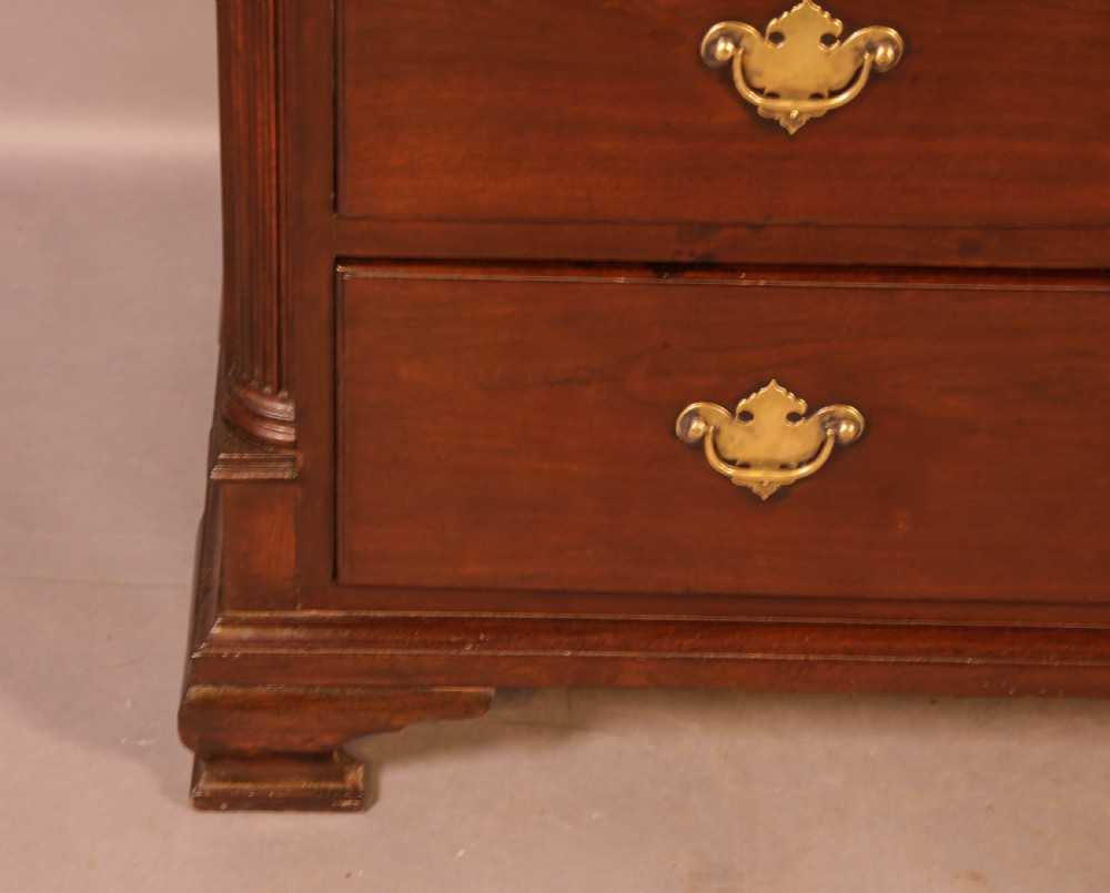 A Good Rare George II Chest of Drawers Red Walnut View VI
