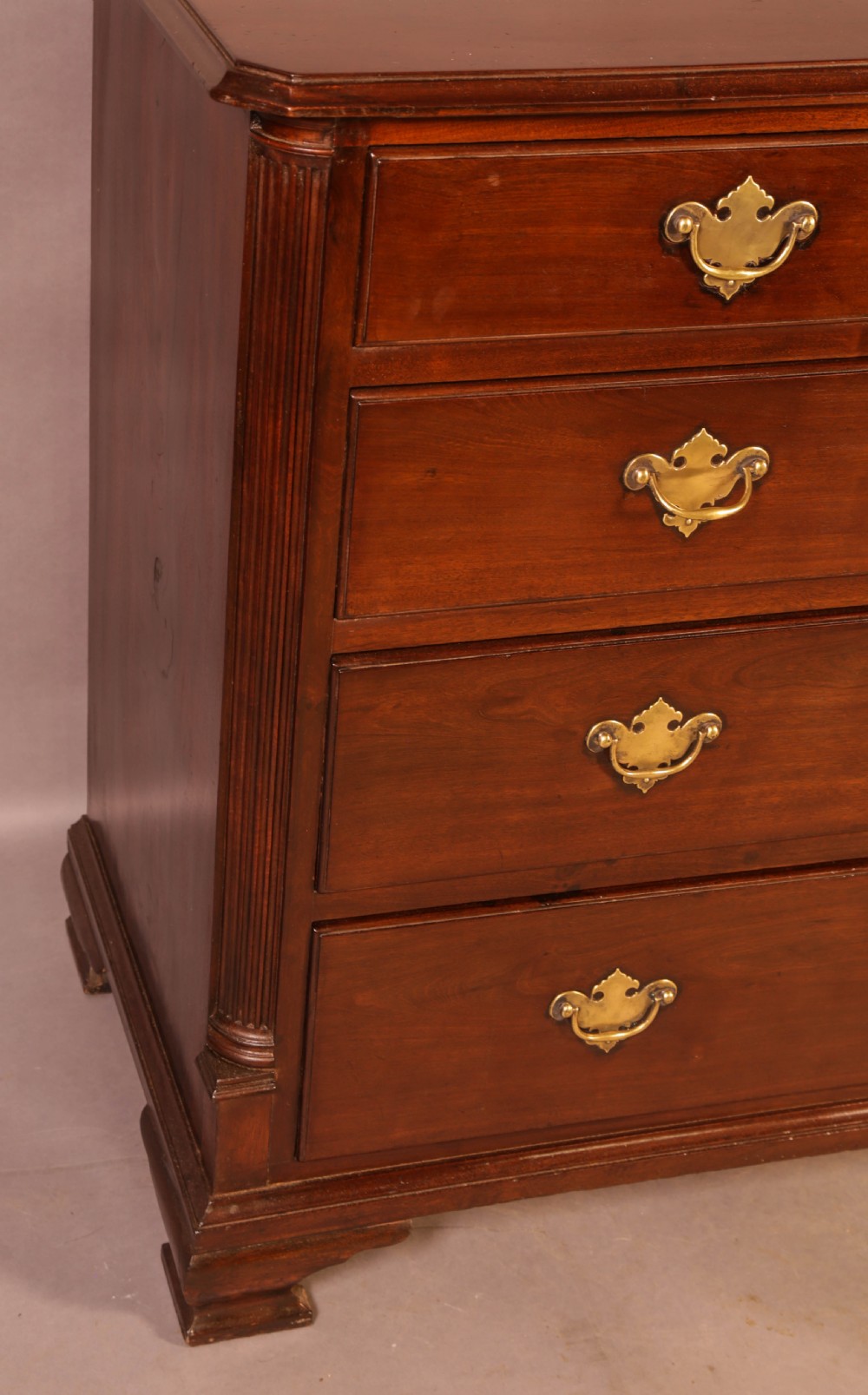 A Good Rare George II Chest of Drawers Red Walnut View VII