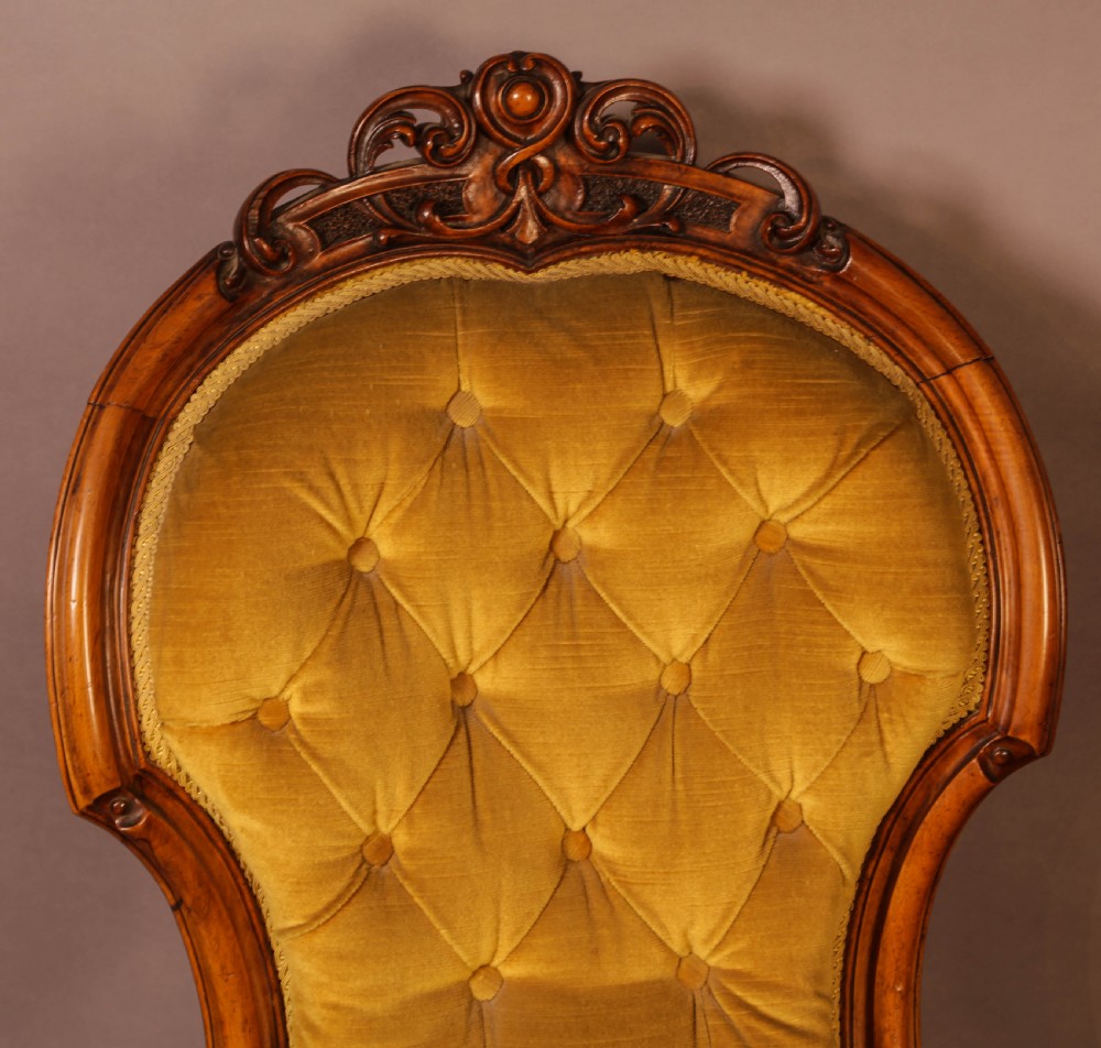 Matching Pair of Victorian Salon Chairs View III
