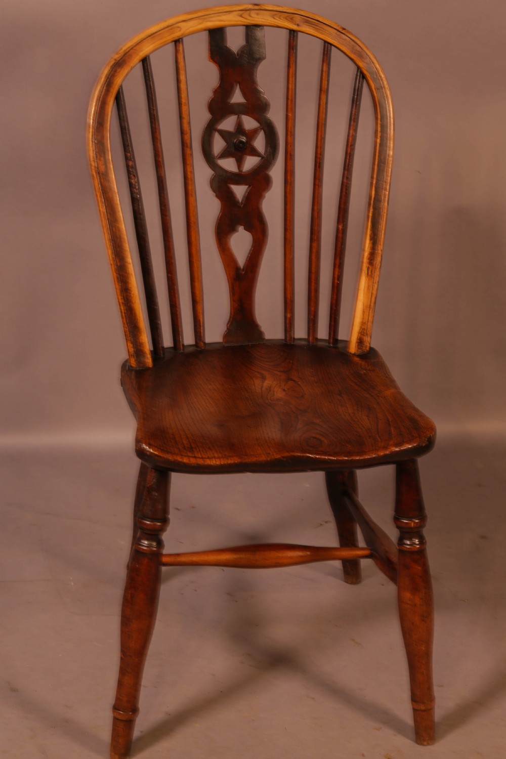 A Set of 6 Kitchen Windsor Chairs Ash and Elm Thames Valley View V