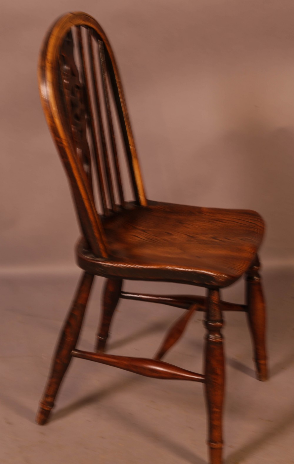 A Set of 6 Kitchen Windsor Chairs Ash and Elm Thames Valley View VI