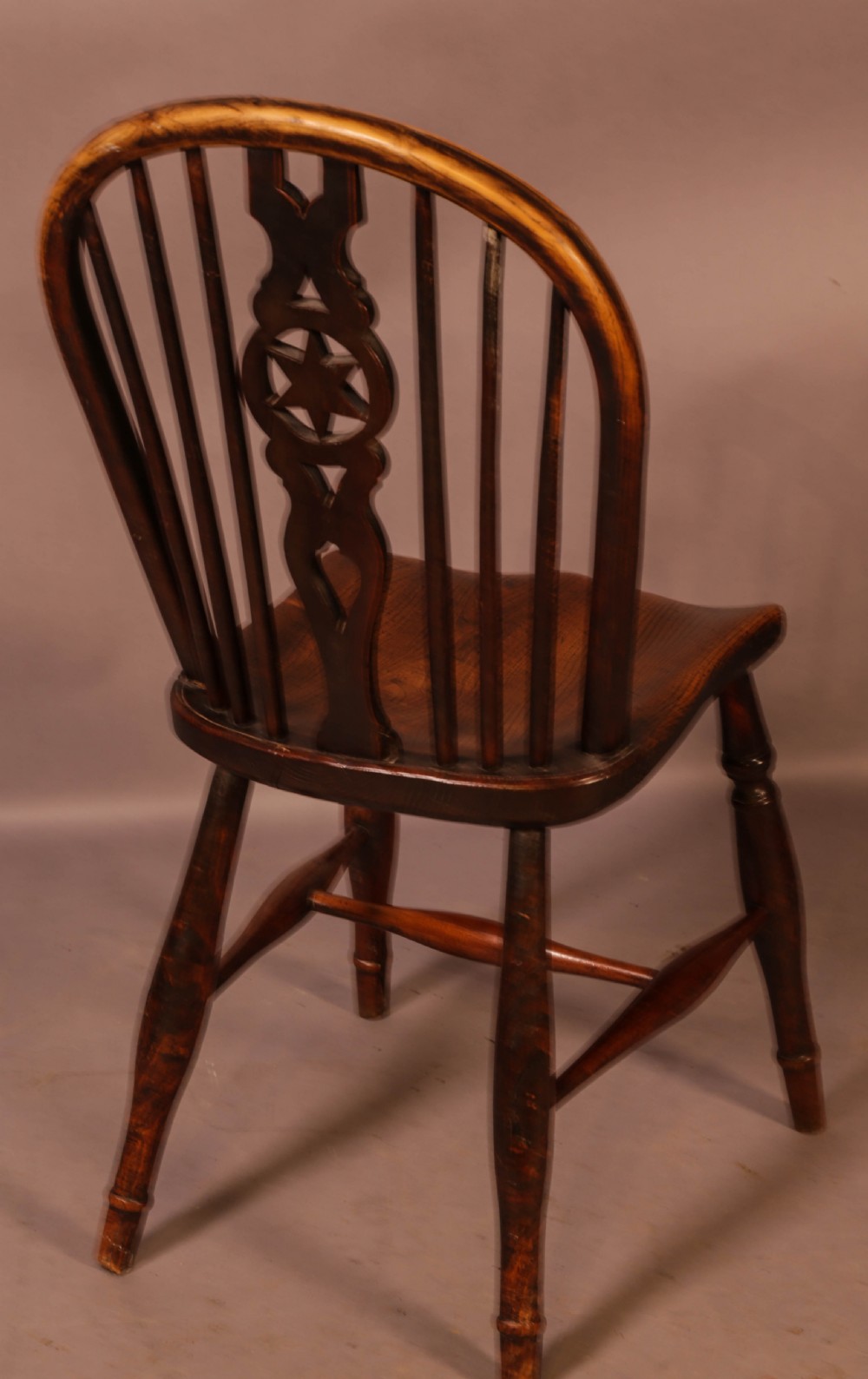 A Set of 6 Kitchen Windsor Chairs Ash and Elm Thames Valley View VII
