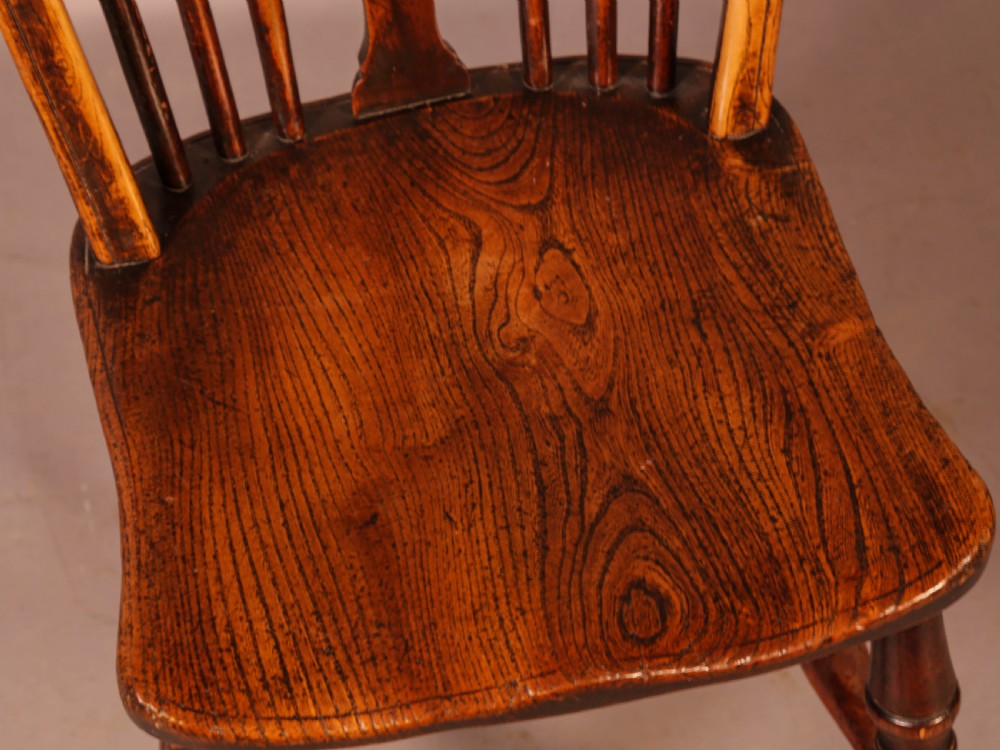 A Set of 6 Kitchen Windsor Chairs Ash and Elm Thames Valley View IX